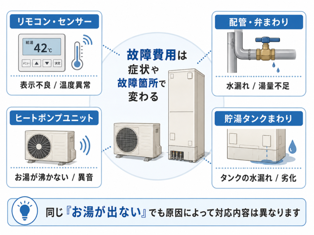 エコキュートの故障費用